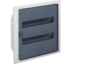 Rozdzielnica podtynkowa 36 modułowa 2x18M drzwi transparentne IP40 GOLF VF218TD HAGER