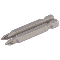 Draper 64227 No.1 1/4&quot; Hex PZ Type Insert Bit 50mm Long x 2
