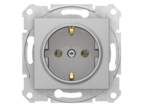 SEDNA Gniazdo pojedyncze z uziemieniem schuko zaciski bezgwintowe aluminium SDN3001860 SCHNEIDER ELECTRIC