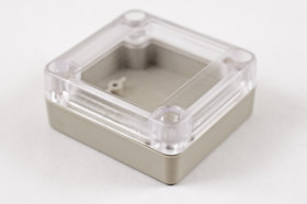 ABS enclosure, (L x W x H) 65 x 60 x 28 mm, light gray (RAL 7035), IP65, RP1015C