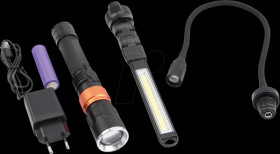 40414 LED torch, 350 lm, rechargeable battery