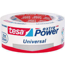 tesa&#xAE; 56388 Extra Power Universal Fabric Tape - White - 50mm x 25m