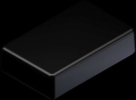 ABS enclosure, (L x W x H) 90 x 56 x 22 mm, black (RAL 9004), IP54, 10011.9