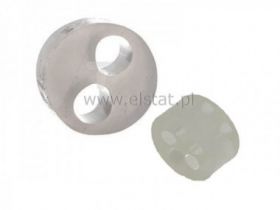 Przepust kabla czarna guma; 2 żyły; PG13,5