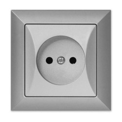 OPAL Gniazdo pojedyncze srebrne GPt-15 Op SR