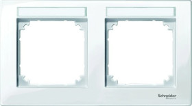 Ramka M-Plan, podwójna, z polem opisowym, do montażu poziomego, B.P, P. MTN514219