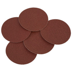Sealey SSD01 Sanding Disc &#xD8;125mm 80Grit Adhesive Backed Pack of 5