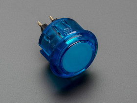 Adafruit Arcade Button - 30mm Translucent Blue