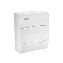 IP40 Rozdzielnica modułowa 1x8 COMBI natynkowa (drzwi białe) PE+N