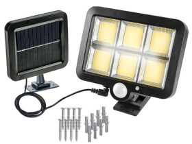 Naświetlacz Solarny LED 260lm z Czujnikiem ruchu PIR IP65 6000K