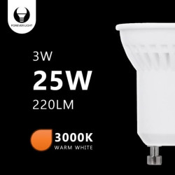 Żarówka LED GU10 MR11 3W 230V 3000K 220lm ceramiczna Forever Light