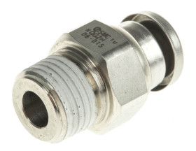 Złączka pneumatyczna R 1/8 męskie Wciskane 6 mm SMC Adapter gwintowany prosty R 1/8 męskie