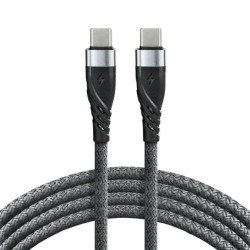 Kabel przewód USB-C PD 200cm everActive CBB-2PDG Power Delivery 2.0 z obsługą szybkiego ładowania 3A/20V 60W