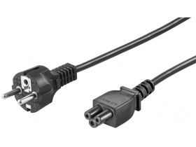 Kabel zasilający (styk ochronny) 1,8 m, Czarny