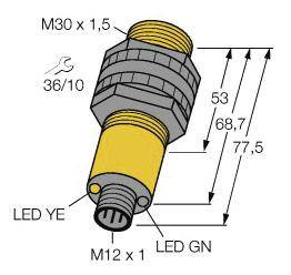 Bezzwrotny czujnik fotoelektryczny Turck S30SP6RQ 3033378 1 szt.