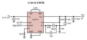 LTC3113 - 3A Low Noise Buck-Boost DC/DC Converter