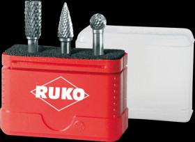 116001 Burr set, carbide, 3-piece