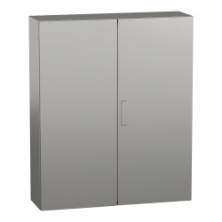 Szafka ścienna rozdzielcza 1200 mm 1000 mm 300mm Stal nierdzewna Schneider Electric, z drzwiami zwykłymi