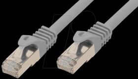 1.5m Patch cable,Cat.7 raw cable, grey, RJ45