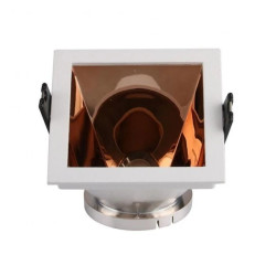 Oprawa Oczko VT-875 GU10 Kwadrat Złoty 3167