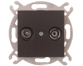 Novella Gniazdo Rtv Końcowe, Kolor Czarny / 92105521m