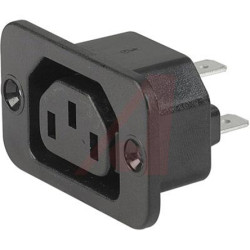 Złącze IEC IEC F Montaż na panelu Żeński 10A Proste liczba bezp None Szybkozłączne Schurter