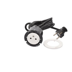 INCARA Gniazdo meblowe DISQ 60 2p+z 2,0 m biały 654720