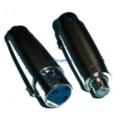 XLR gniazdo/ RCA gniazdo