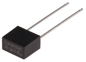 Bezpiecznik nieresetowalny 4A 250V ac RS PRO T Termoplastyczne 40 A przy 250 V AC rozstaw 5.08mm