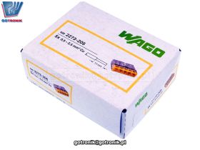 SzybkozĹÄczka 5x 0,5-2,5mm2 transparentna ĹźĂłĹta x100szt. WAGO 2273-205