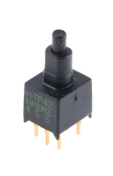 Nasadka przełącznika Chwilowy DPST, montaż PCB APEM