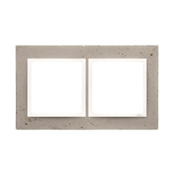 Simon 54 Nature Ramka podwójna beton - AL BETONE DRN2/91