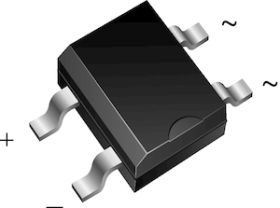 MB6S Miniature Glass Passivated Single-Phase Surface-Mount Bridge Rectifier