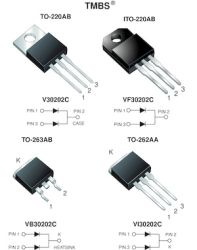 V30202C Dual High Voltage TMBS&#174; (Trench MOS Barrier Schottky) Rectifier Ultra Low VF = 0.54 V at IF = 5 A