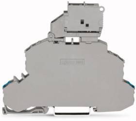 Double-deck fuse clamp, 4 pole, 0.25-4.0 mm², 250 V, 6.3 A, 2002-2612