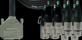 CFD 3 DFMT CORDIAL 1x D-sub, 4x XLR male 3-pin, 4x XLR female 3-pin, 3.00 m