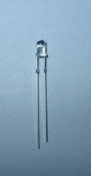 LED 3mm BLUE 1/2,5cd CLEAR