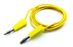 PPS110-Y przewód pomiarowy 2x bananowy 20A / 60Vdc, długość 1m, żółty