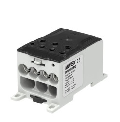 Blok dystrybucyjny - rozdzielczy OJL400A czarny we:1xAL/CU 95-240mm2 wy: 3x6-50mm2 4x2,5-35mm 1000V MAB1401S10