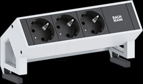 902.300 DESK2 3xCEE7/3, GST18 incl. 1.5 m supply lead, white