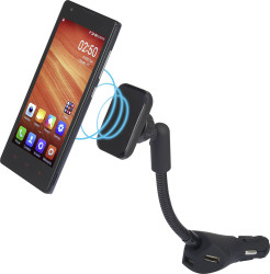 Uchwyt samochodowy na telefon Renkforce RF-SH-KFZ12V, z gniazdami USB