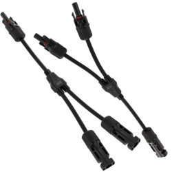 Rozgałęźnik dwójnik solarny na kablu typu MC4 1szt. 2x WT(-) / 1x GN(+) oraz 1szt. 1x WT(-) / 2x GN(+) APV