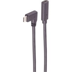 USB 3.2 extension cable, USB plug type C to USB socket type C, 2 m, black, BS13-54035
