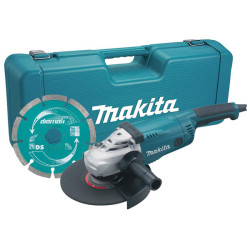 Makita GA9020KD/2 GA9020KD 230mm AngleGrinder withCase &amp; DiamondWheel 2000W 240V