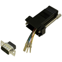 BKL 10121110 Adapter D-sub 9-pin to RJ45 socket freely assembled