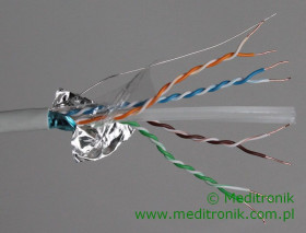 Kabel f/utp kat.6 lsoh dca 4x2x23awg 500m 25 lat gwarancji, badanie jakości lab