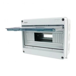 Rozdzielnica n/t IP65 1x12 N+PE 255x198x108mm ABS szara RN-S12 21708