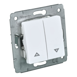 CARIVA Biały Przycisk sterowania roletami żaluzjowy 1131-131AB-FA130