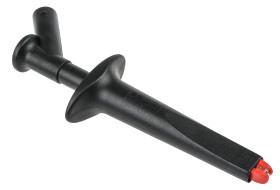 Zacisk krokodylkowy 20A izolowany 20mm Czarny Staubli