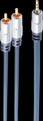 SP30832-10 3.5 mm bolt to 2xRCA plug, 10 m